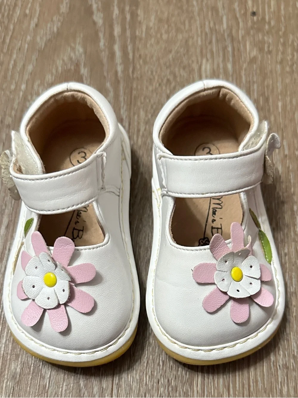 Girls Toddler Indant Size 3 Little Mae's Boutique Mary Jane Shoes pink  flower